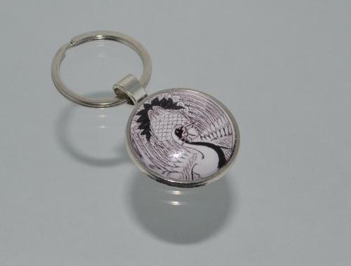 Přívěsek na klíče černobílý (3778) přívěsek ornament přívěšek klíče klíč klíčenka barevný vzor ornamenty vzory vzorovaný černobílý přívěsek na klíče bíločerný přívěšek na klíče 