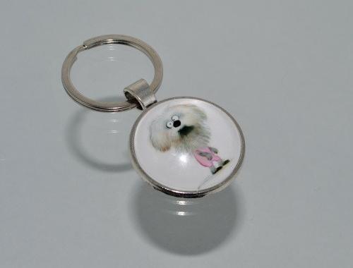 Přívěsek na klíče - pejsek (3786) přívěsek pes pejsek psík přívěšek klíče klíč klíčenka barevný přívěsek na klíče přívěšek na klíče 