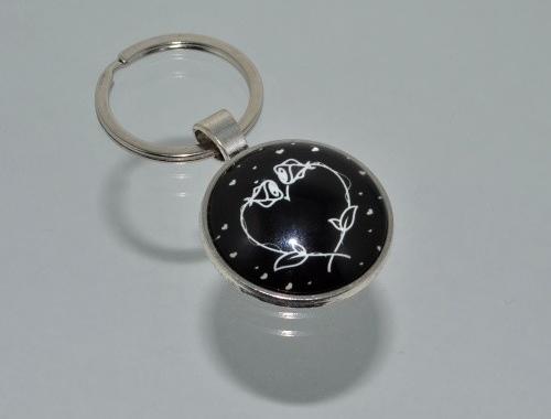 Přívěsek na klíče - srdíčko (3801)