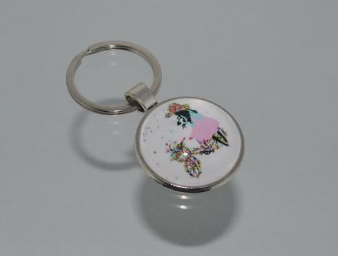 Přívěsek na klíče - víla (3910) přívěsek víla panenka přívěšek klíče klíč klíčenka barevný přívěsek na klíče přívěšek na klíče jako panenka 