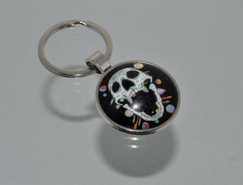 Přívěsek na klíče - lebka (3964) přívěsek přívěšek klíče klíč klíčenka barevný lebka přívěsek na klíče lebky přívěšek na klíče 