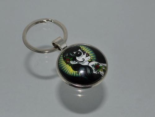 Přívěsek na klíče - dáma (3989) přívěsek přívěšek dáma klíče klíč klíčenka barevný přívěsek na klíče přívěšek na klíče 