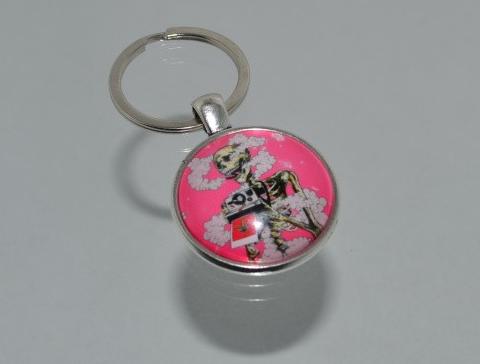 Přívěsek na klíče - lebka (4064) přívěsek přívěšek klíče klíč klíčenka barevný lebka přívěsek na klíče lebky přívěšek na klíče 