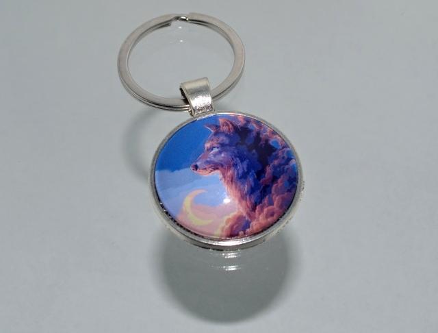 Přívěsek na klíče - vlci (4104)