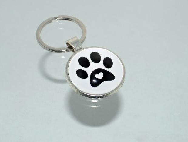 Přívěsek na klíče - tlapka (4173) přívěsek pes pejsek přívěšek klíče klíč klíčenka barevný tlapka tlapky packa přívěsek na klíče packy tlapa přívěšek na klíče tlapy pro pejskaře 