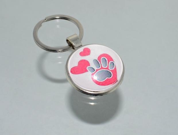 Přívěsek na klíče - tlapka (4185) přívěsek pes pejsek přívěšek klíče klíč klíčenka barevný tlapka tlapky packa přívěsek na klíče packy tlapa přívěšek na klíče tlapy pro pejskaře 