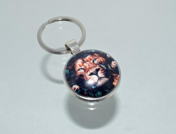 Přívěsek na klíče - lev (4190) přívěsek zvíře přívěšek klíče klíč klíčenka lev barevný zvířátko zvěř přívěsek na klíče přívěšek na klíče 