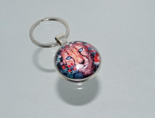 Přívěsek na klíče - gepard (4196) přívěsek zvíře přívěšek klíče klíč klíčenka barevný zvířátko gepard zvěř přívěsek na klíče přívěšek na klíče 