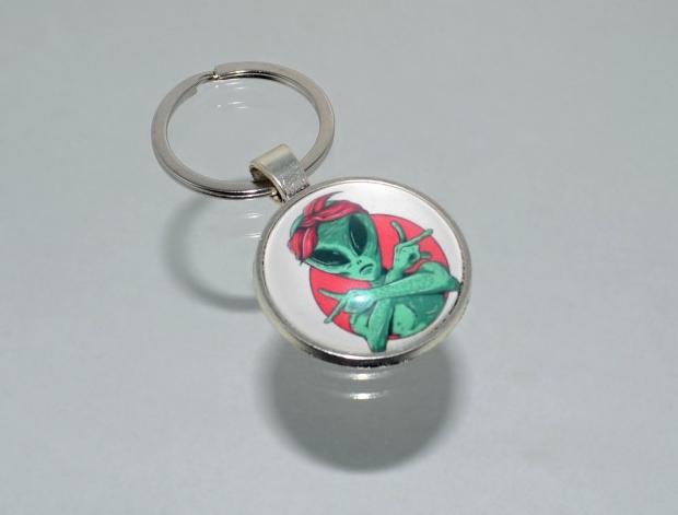 Přívěsek na klíče - UFO (4211) ufo přívěsek přívěšek klíče klíč klíčenka barevný marťan ufoni přívěsek na klíče přívěšek na klíče marťani marťanský mimozemský jsou mezi námi 