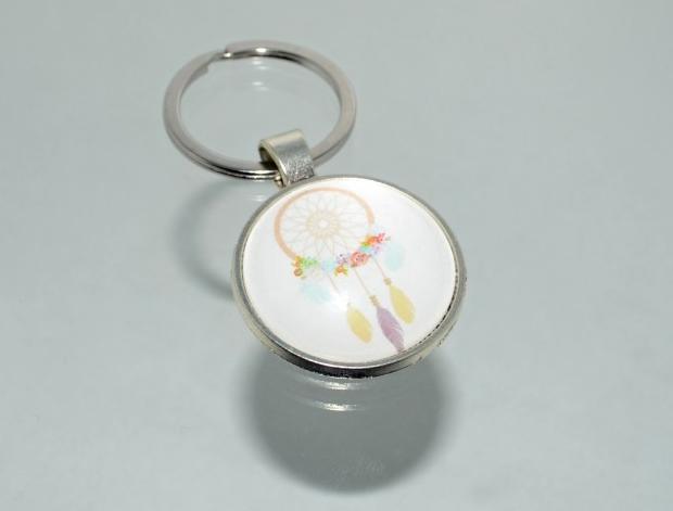 Přívěsek na klíče- lapač snů (4287) přívěsek přívěšek klíče klíč klíčenka barevný přívěsek na klíče lapač catcher dreamcatcher přívěšek na klíče lapač snů lapačsnů 