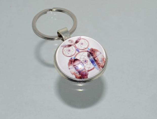 Přívěsek na klíče - sova (4313) přívěsek přívěšek klíče klíč klíčenka sova sovička barevný sovy sovičky moudrost přívěsek na klíče lapač catcher dreamcatcher přívěšek na klíče lapač snů lapačsnů pro učitelky pro učitelku 