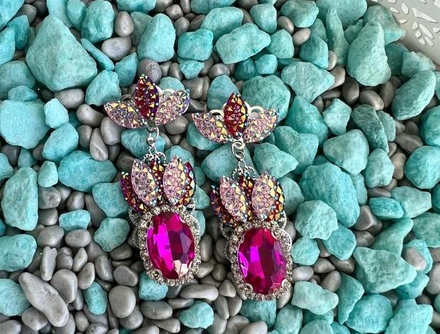 Růžové krásky se štrasem