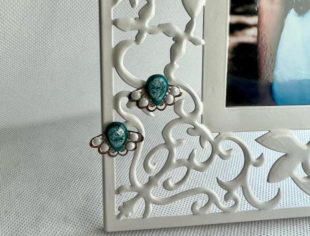 Dámské náušnice - zelené vějíře náušnice zelené bílé svatba visací luxusní třpyt náušničky náušky crystal zářivé vějíř třpytivé zelenobílé vějíře svědek bílozelené 