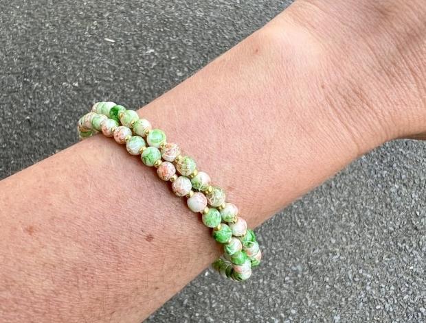 Náramek - zelenkavý