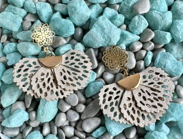 Náušnice - vějíře