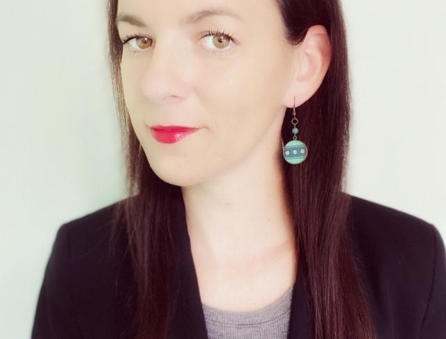 Náušnice - tyrkysové vánoce