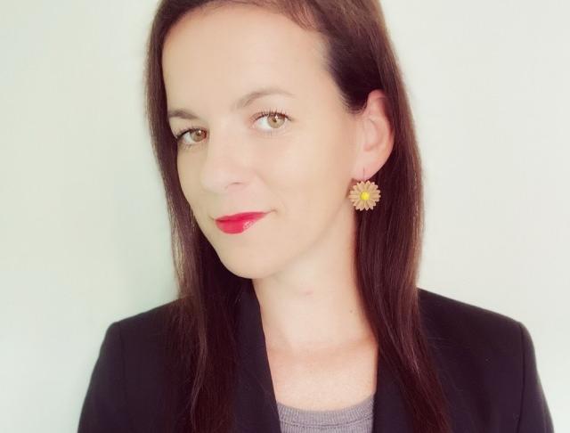 Náušnice - kytičky hnědé