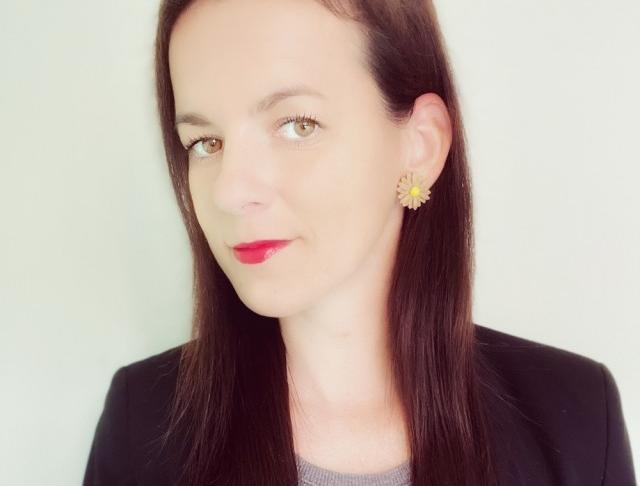 Náušnice - hnědé kytičky