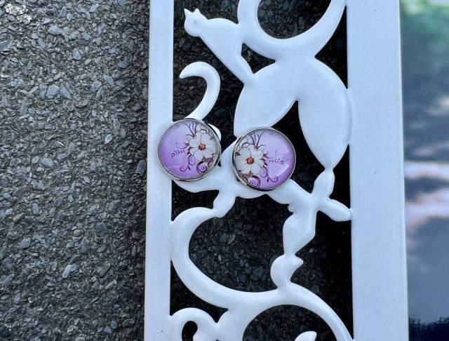 Náušnice - kvítek.