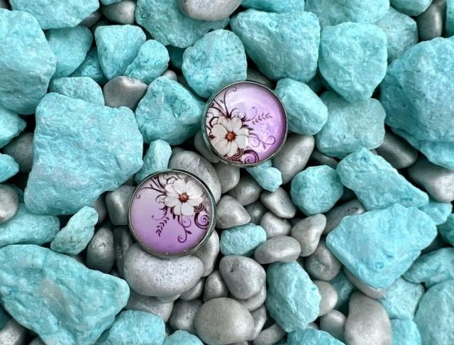 Náušnice - kvítek.