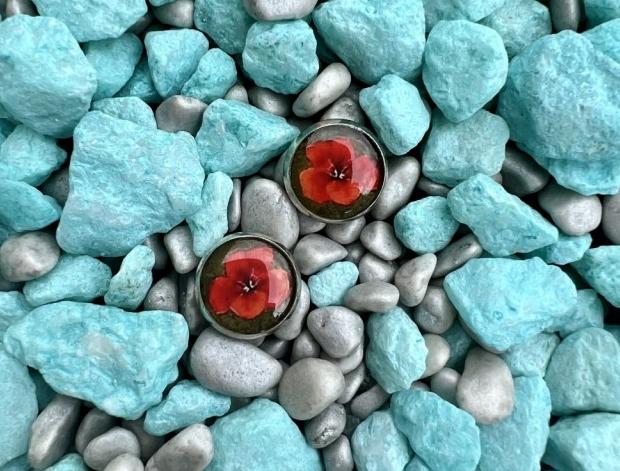 Náušnice - vlčí mák