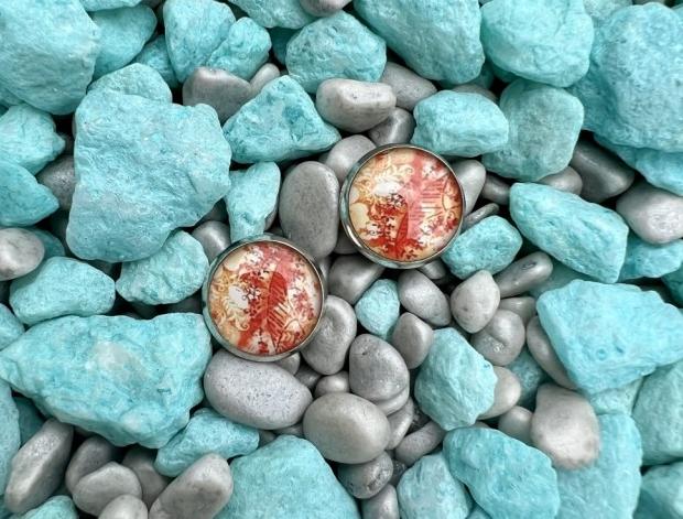 Náušnice - oranžové