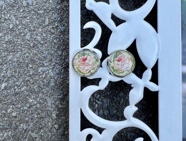 Náušnice - růžička