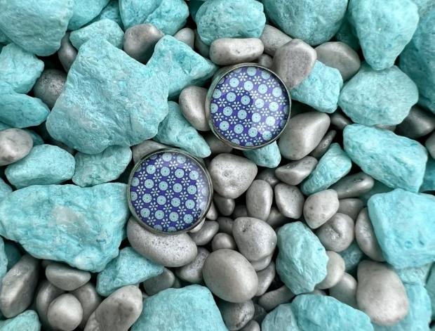 Náušnice - barevné puntíkaté