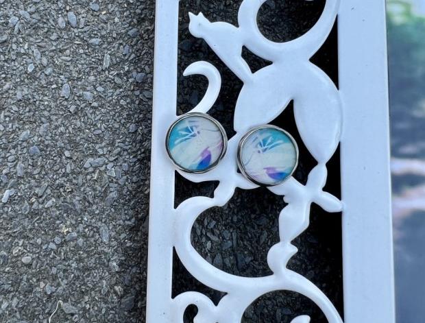 Náušnice - barevný vzor