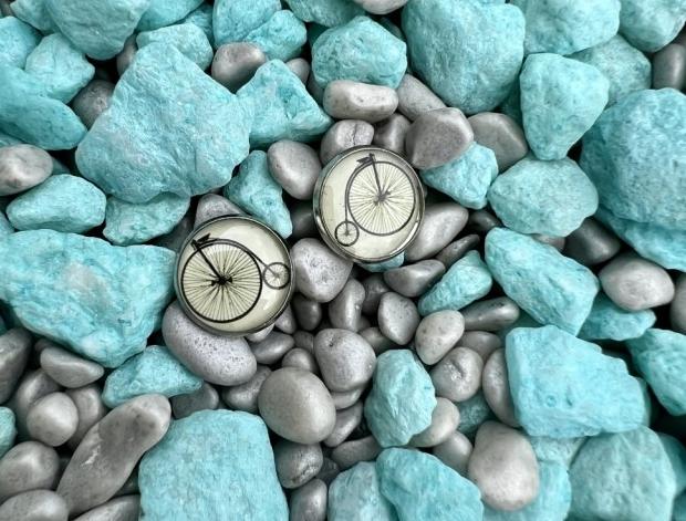 Náušnice - retro kolo