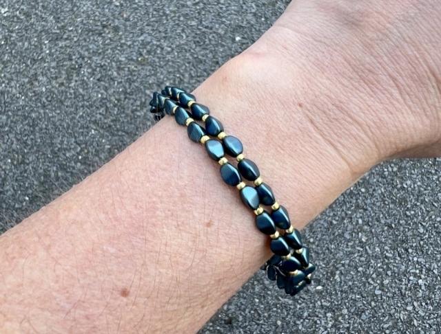 Náramek - tmavý tyrkysový