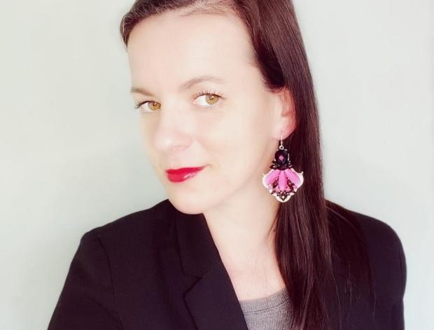 Náušnice - neonky růžové