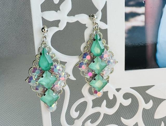 Luxusní crystal - mint