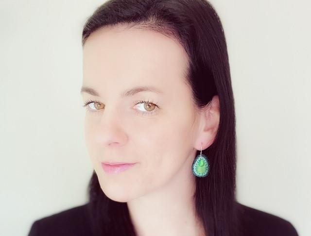 Luxusní šité - zelené