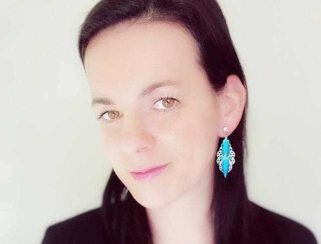 Luxusní crystal - modré neonky