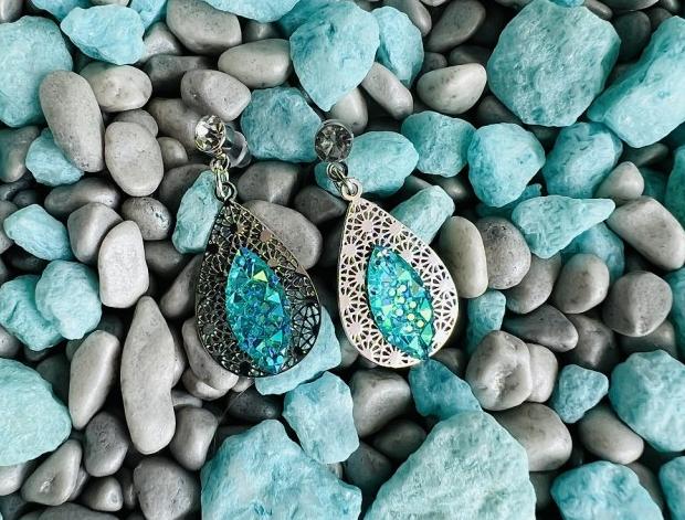 LC jemné - tyrkysové kapky