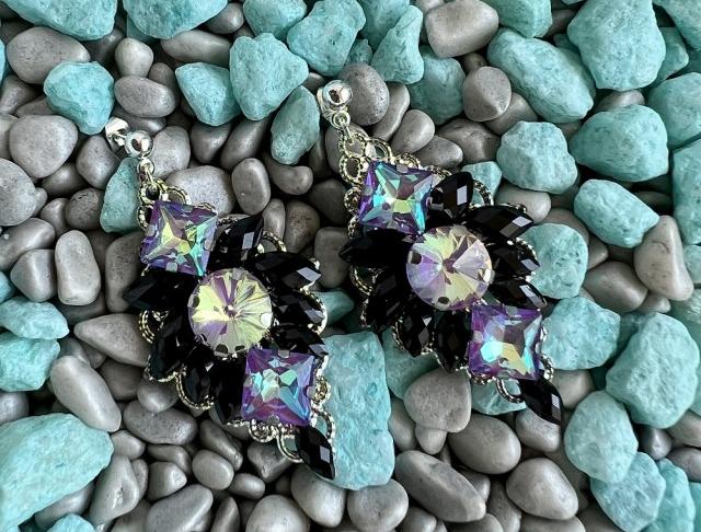 Luxusní crystal - růžovo fialové