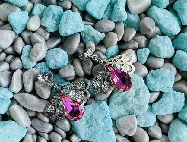 LC jemné - vějíř v růžovém