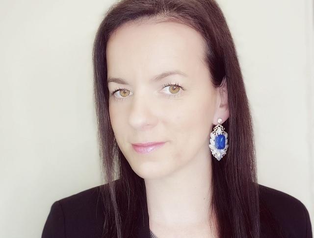 Luxusní crystal - bílomodré