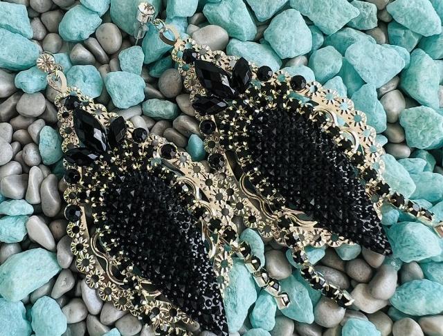 Luxusní crystal - maxi černé