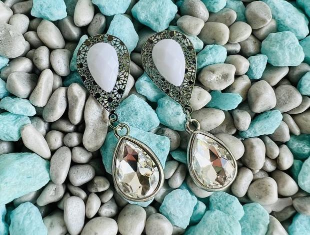 Luxusní crystal - bílé napichovací