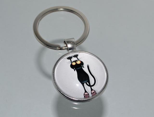 Přívěsek na klíče - kočka (0068)