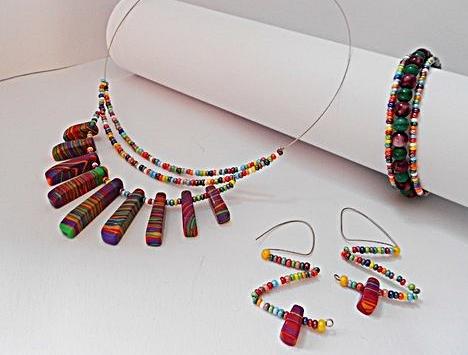 Pánský náhrdelník - Karneol špulky