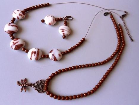 Pánský náhrdelník - Karneol špulky