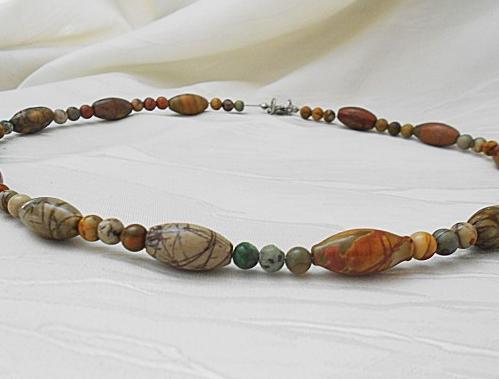 Pánský náhrdelník - Karneol špulky