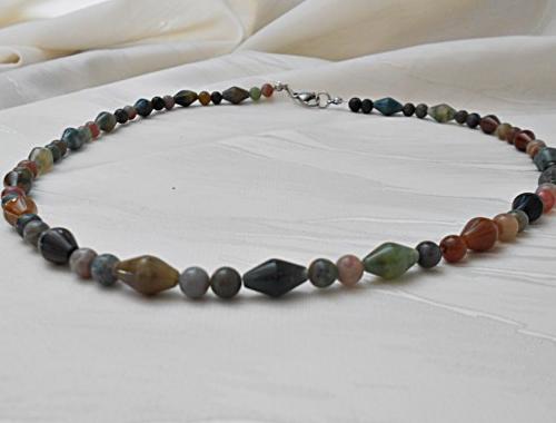 Pánský náhrdelník - Karneol špulky