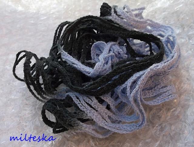 háčkovaná čepice-modrá