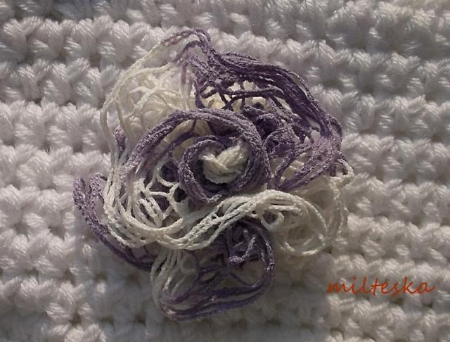 háčkovaná čepice-modrá