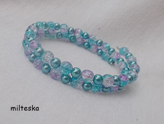 háčkovaná čepice-modrá