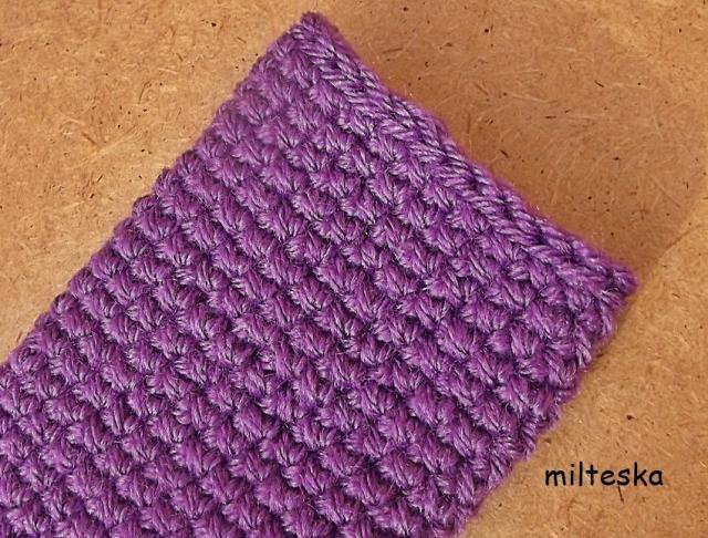 háčkovaná čepice-modrá